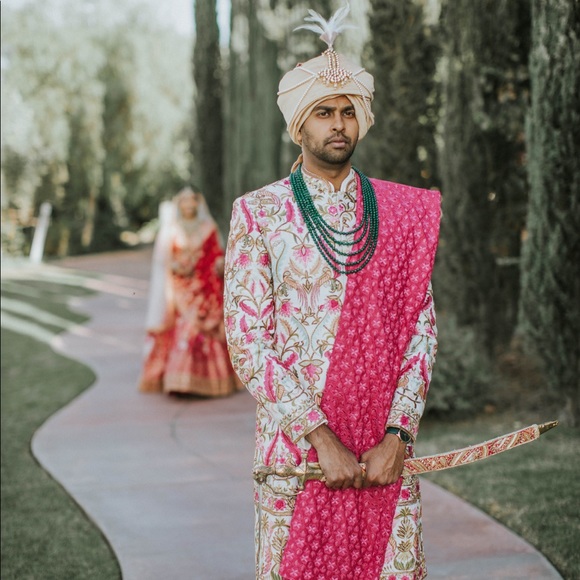 Extravagant Designer Bespoke Sherwani! Get married in style!! - Picture 2 of 6